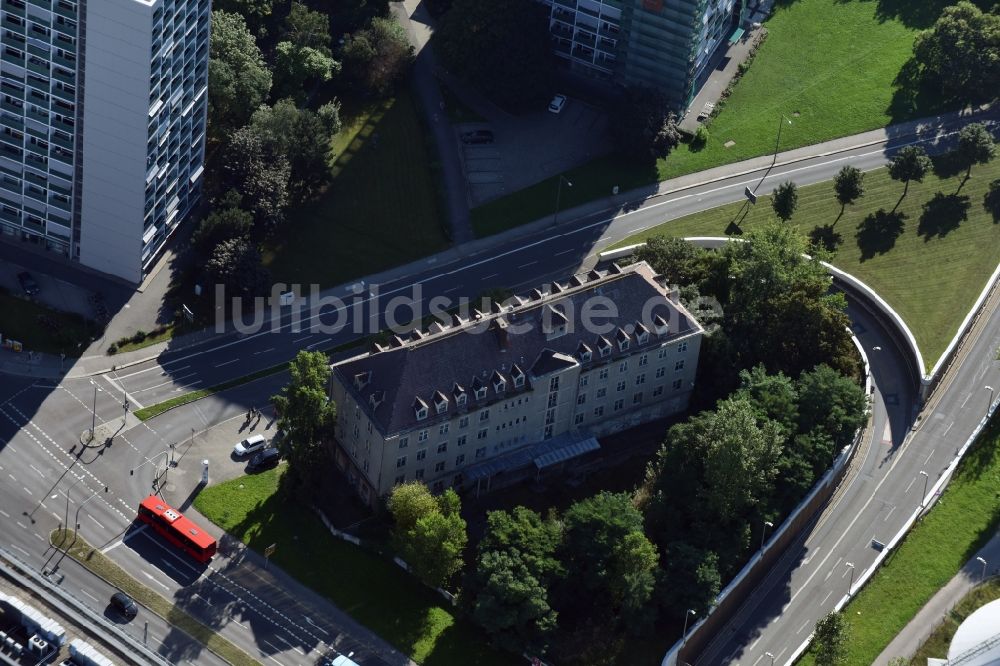 Luftbild Dresden - Wohn- und Geschäftshaus Viertel entlang der Sidonienstraße in Dresden im Bundesland Sachsen