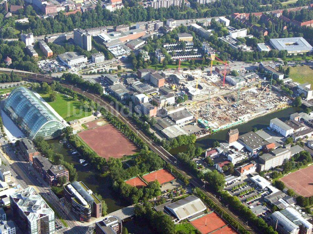 Luftbild Hamburg - Wohn-und Geschätshausneubau am Berliner Tor