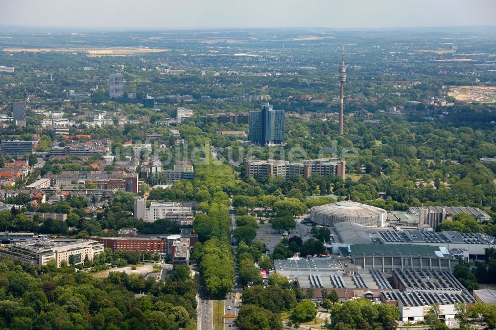 Luftbild Dortmund - Wohn- und Gewerbefläche an der Reihnlandstraße in Dortmund im Bundesland Nordrhein-Westfalen