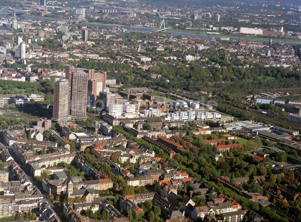 Luftaufnahme Köln - Wohn- Hochhaus Kölner UNI-Center in Köln