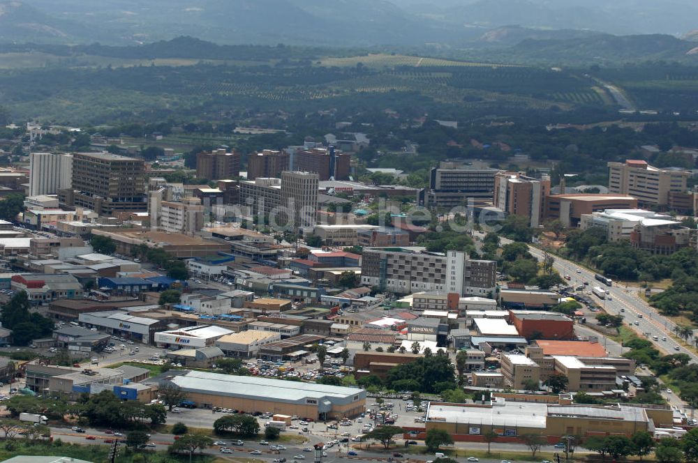 Nelspruit aus der Vogelperspektive: Wohn und Industrieviertel Sonheuwel Central in Nelspruit