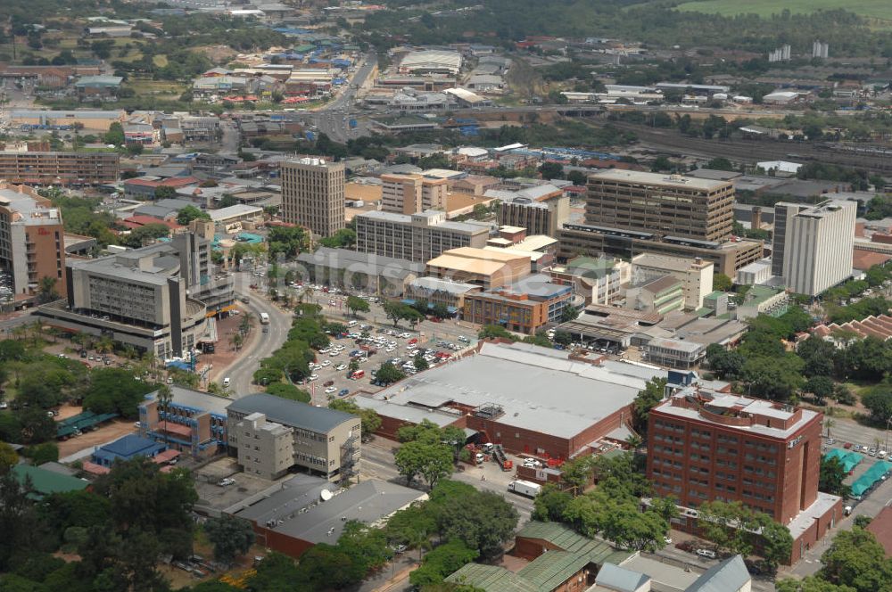 Luftaufnahme Nelspruit - Wohn und Industrieviertel Sonheuwel Central in Nelspruit