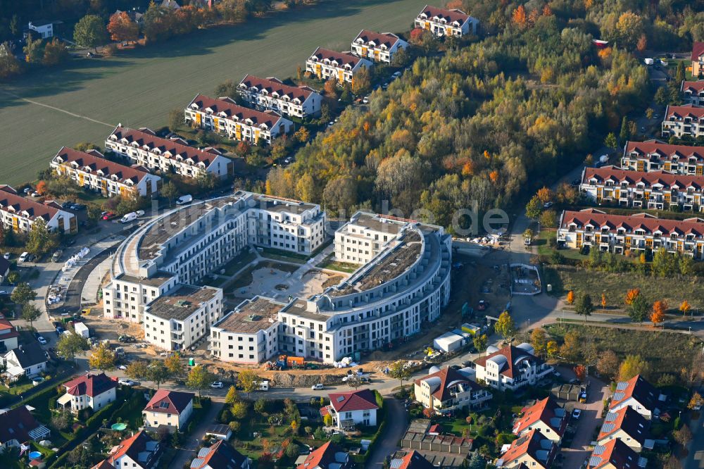 Schwanebeck aus der Vogelperspektive: Wohnanlage Am Eichenring in Schwanebeck im Bundesland Brandenburg, Deutschland