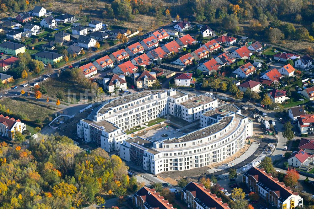 Schwanebeck von oben - Wohnanlage Am Eichenring in Schwanebeck im Bundesland Brandenburg, Deutschland