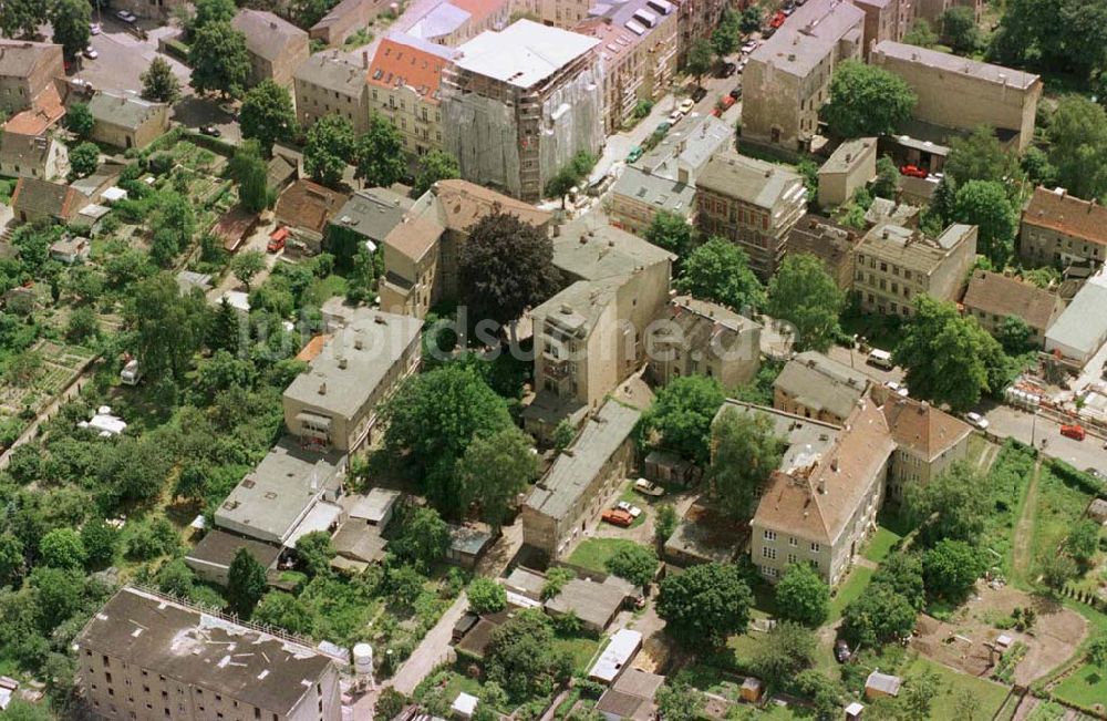 Luftbild Potsdam - Stadt - Wohnanlage Lennestr. 19-20 in Potsdam.