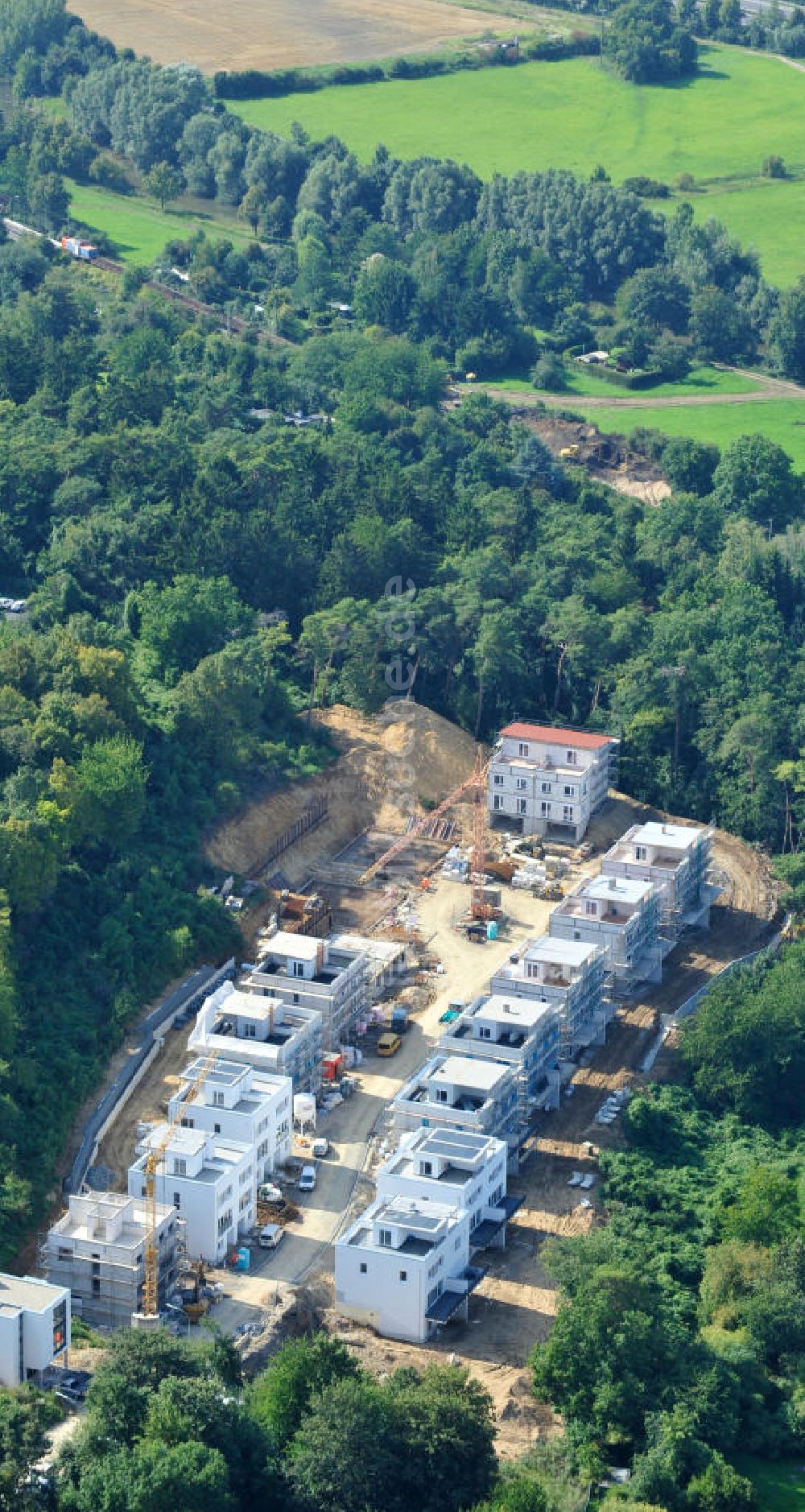 Luftbild Bad Vilbel - Wohnanlage am Tannenweg in Bad Vilbel in Hessen