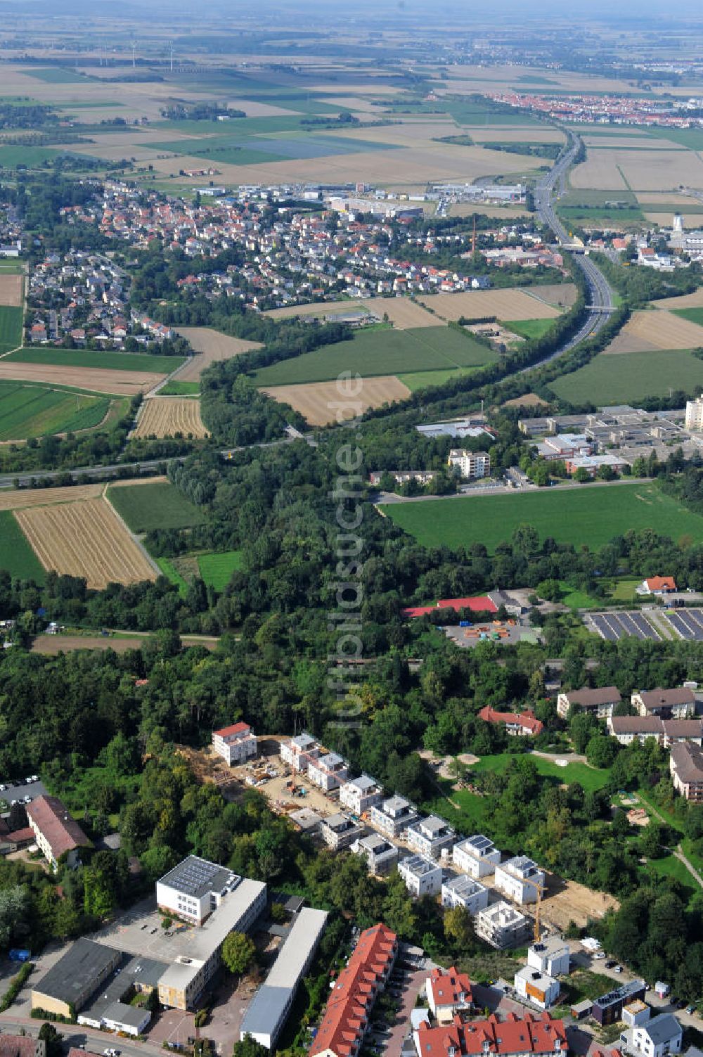 Luftbild Bad Vilbel - Wohnanlage am Tannenweg in Bad Vilbel in Hessen