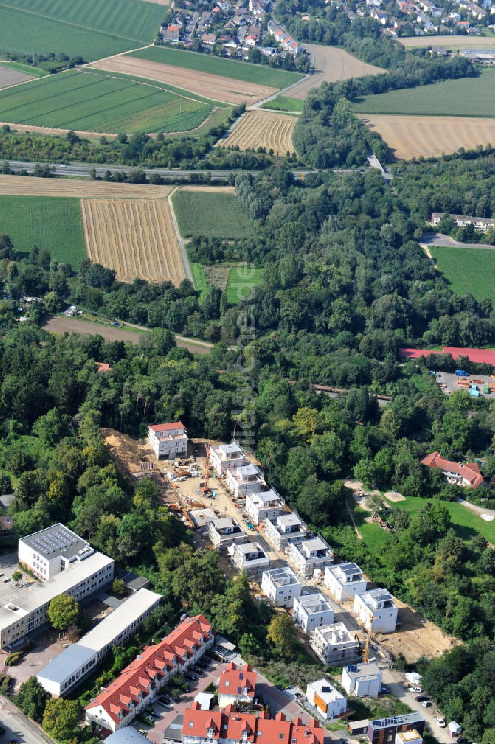 Luftaufnahme Bad Vilbel - Wohnanlage am Tannenweg in Bad Vilbel in Hessen