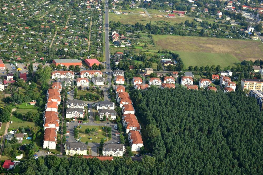 Luftbild Velten - Wohnanlage / Wohngebiet Am Kuschelhain in Velten im Bundesland Brandenburg