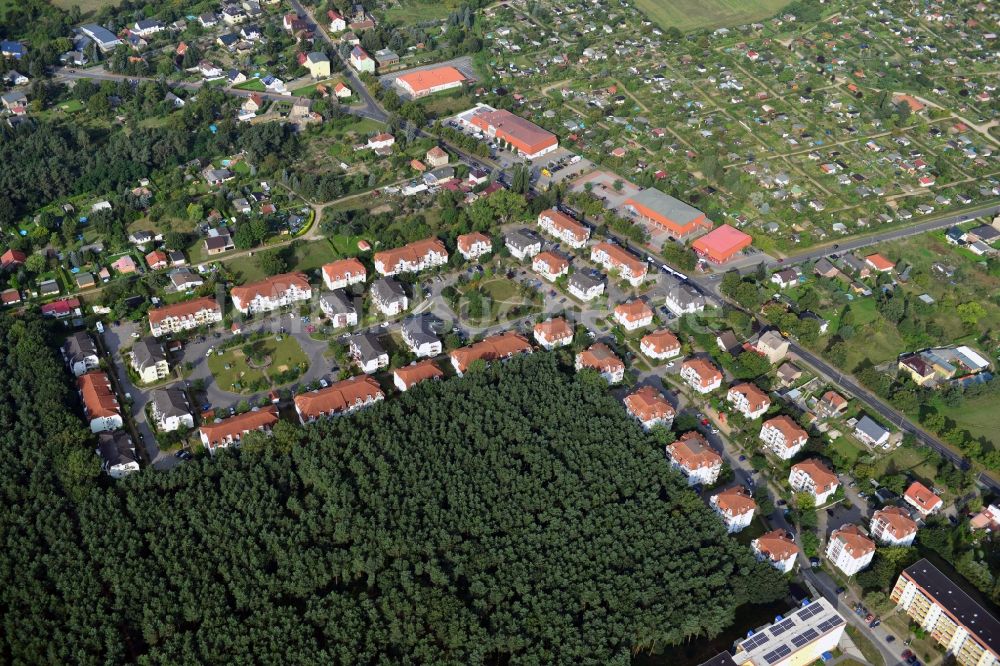 Luftbild Velten - Wohnanlage / Wohngebiet Am Kuschelhain in Velten im Bundesland Brandenburg