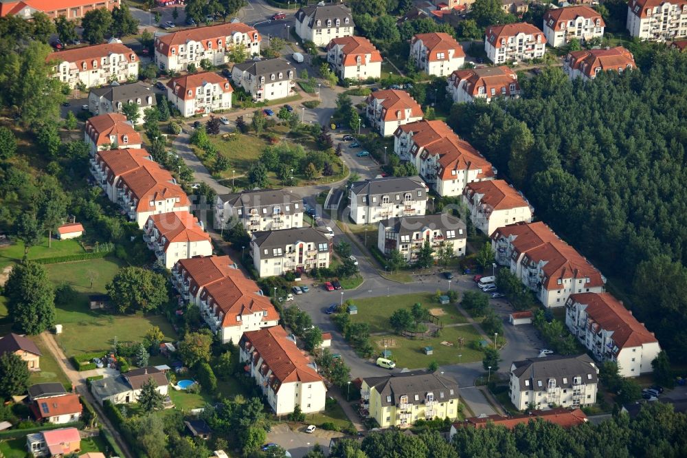 Luftaufnahme Velten - Wohnanlage / Wohngebiet Am Kuschelhain in Velten im Bundesland Brandenburg