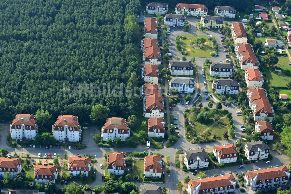 Luftaufnahme Velten - Wohnanlage / Wohngebiet Am Kuschelhain in Velten im Bundesland Brandenburg