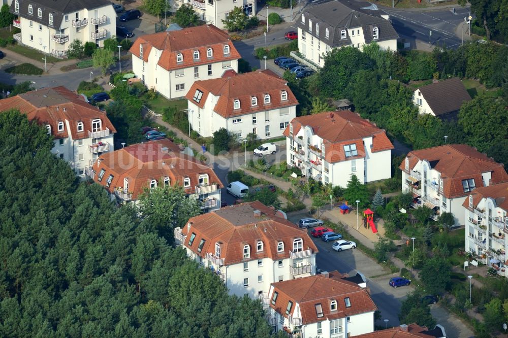 Luftaufnahme Velten - Wohnanlage / Wohngebiet Am Kuschelhain in Velten im Bundesland Brandenburg