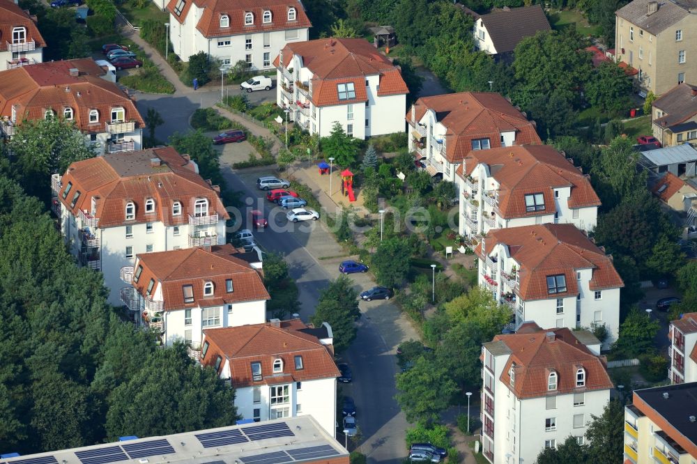 Velten von oben - Wohnanlage / Wohngebiet Am Kuschelhain in Velten im Bundesland Brandenburg