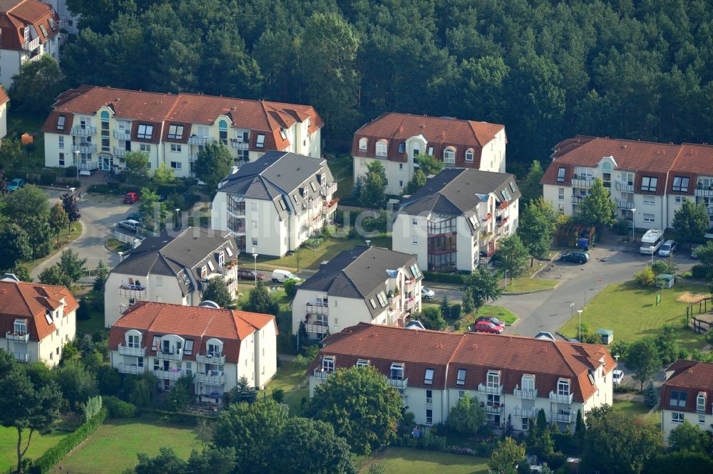 Luftbild Velten - Wohnanlage / Wohngebiet Am Kuschelhain in Velten im Bundesland Brandenburg