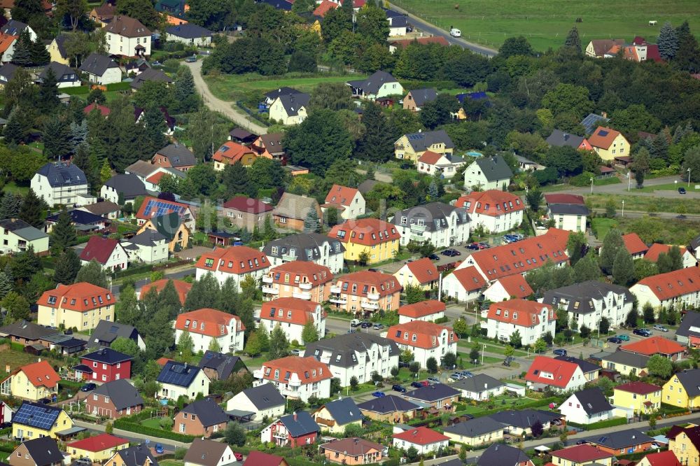 Zepernick Gemeimnde Panketal von oben - Wohnanlage / Wohngebiet Am Mühlenberg in Zepernick im Bundesland Brandenburg