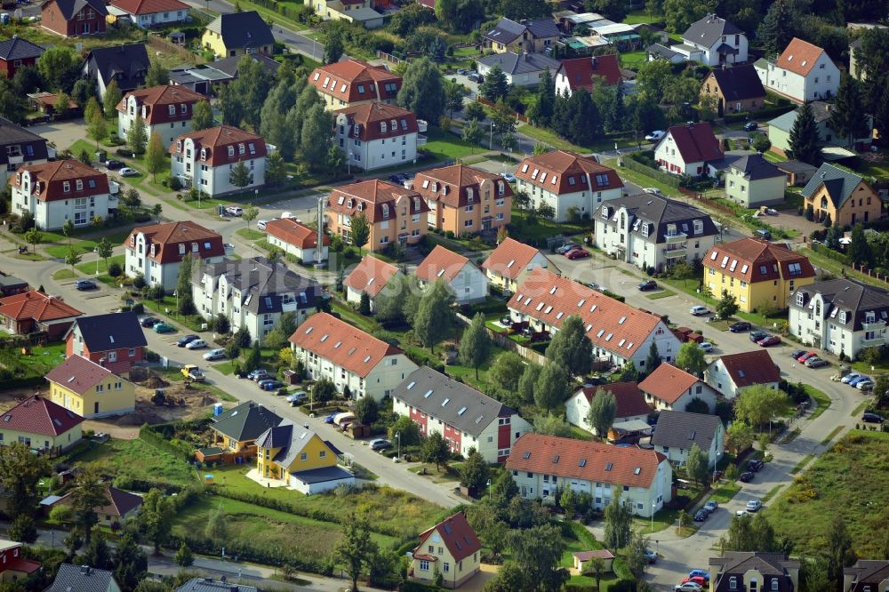 Luftaufnahme Zepernick Gemeimnde Panketal - Wohnanlage / Wohngebiet Am Mühlenberg in Zepernick im Bundesland Brandenburg