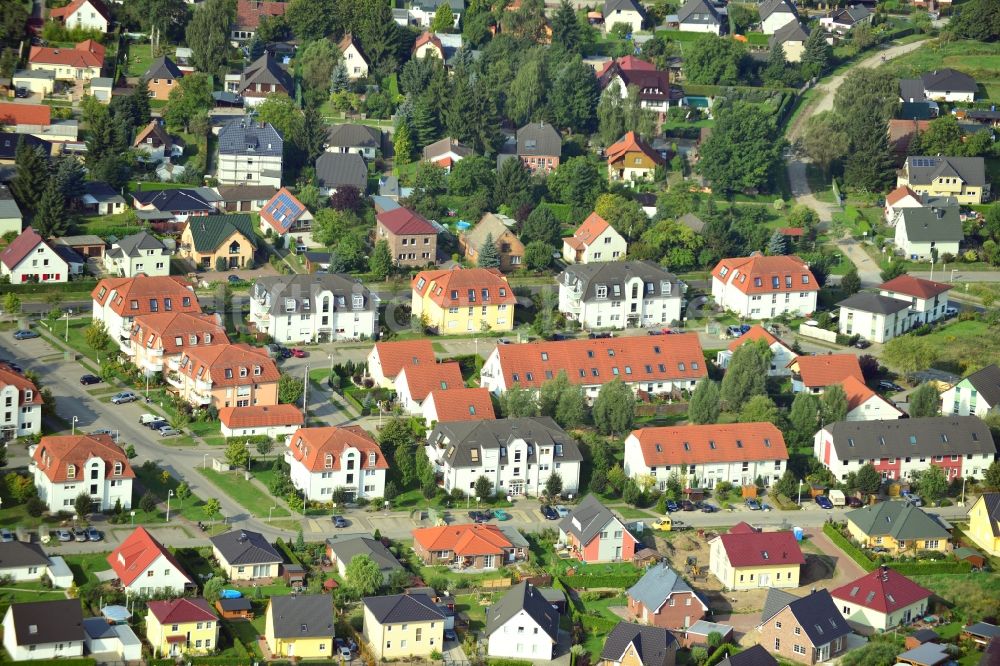 Zepernick Gemeimnde Panketal von oben - Wohnanlage / Wohngebiet Am Mühlenberg in Zepernick im Bundesland Brandenburg