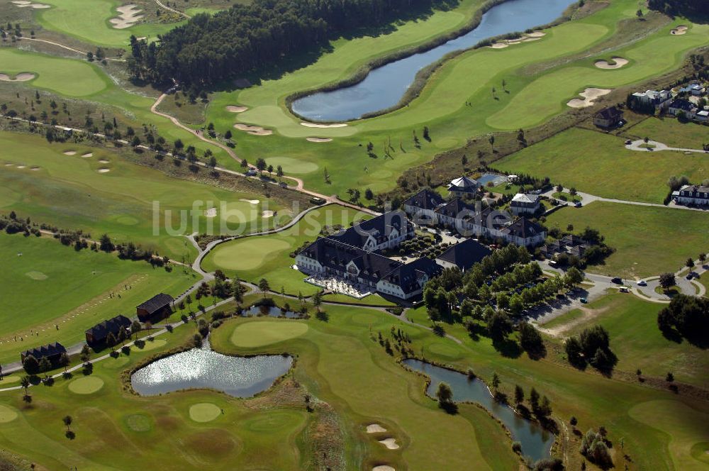 Luftaufnahme Michendorf - Wohnanlagen der HVB Immobilien am Areal des malerisch gelegenen Golf- und Country Club Seddiner See