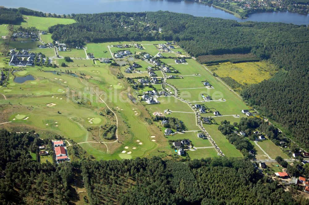 Luftbild Michendorf - Wohnanlagen der HVB Immobilien am Areal des malerisch gelegenen Golf- und Country Club Seddiner See