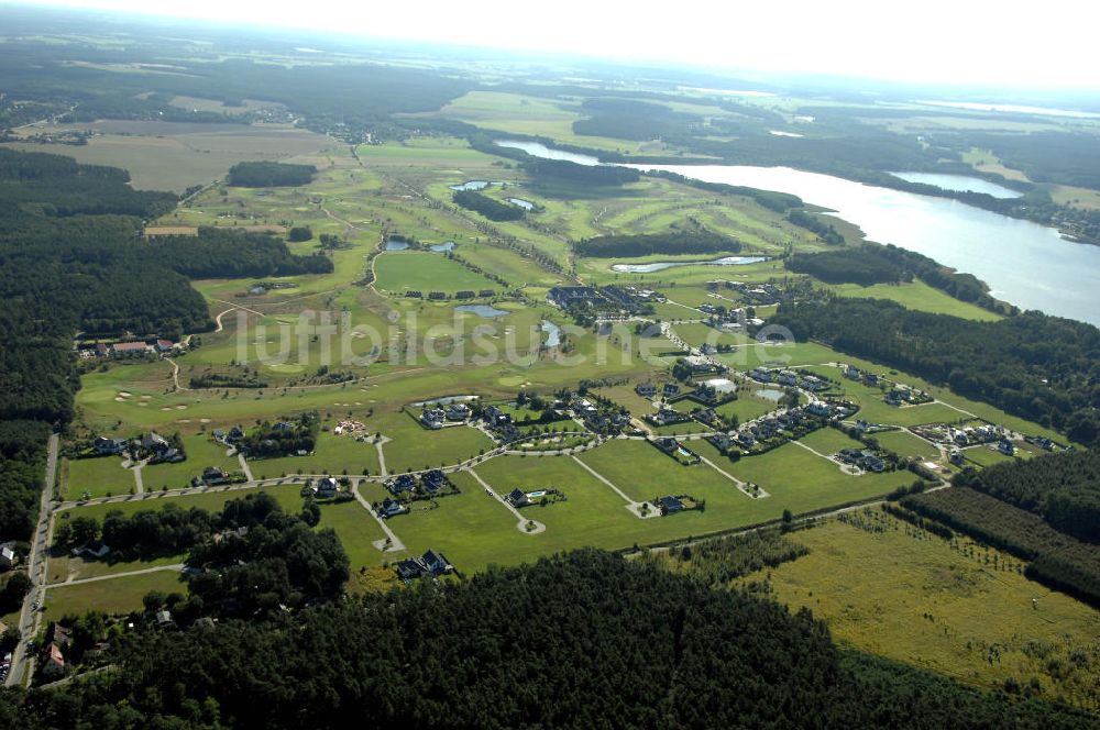 Luftbild Michendorf - Wohnanlagen der HVB Immobilien am Areal des malerisch gelegenen Golf- und Country Club Seddiner See