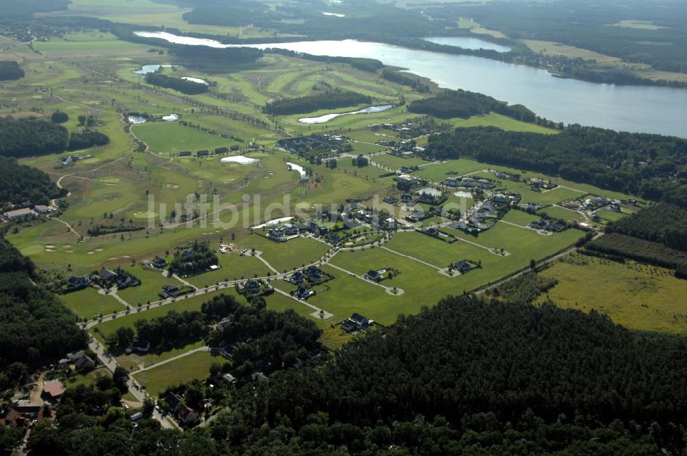 Luftaufnahme Michendorf - Wohnanlagen der HVB Immobilien am Areal des malerisch gelegenen Golf- und Country Club Seddiner See