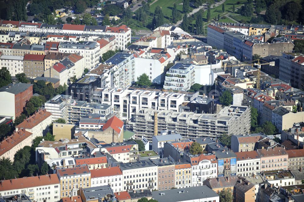 Luftbild Berlin Prenzlauer Berg - Wohnanlagen der Kastaniengärten und Marthashof Berlin-Prenzlauer Berg