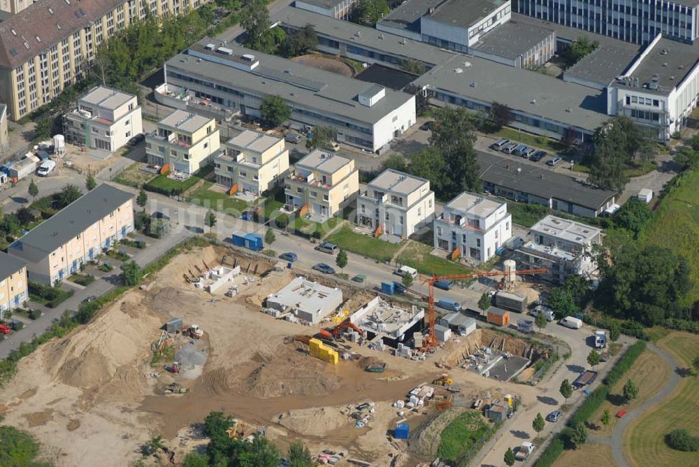 Luftaufnahme Berlin - Wohnanlagenneubau in Berlin-Dahlem der cds Wohnbau Berlin GmbH