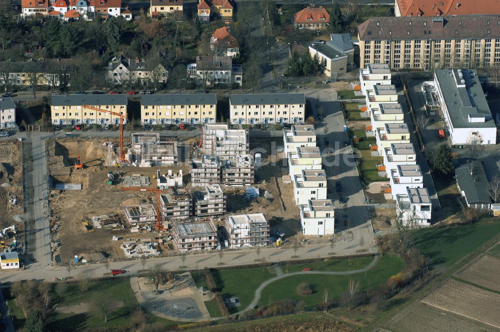 Luftbild Berlin - Wohnanlagenneubau in Berlin-Dahlem der cds Wohnbau Berlin GmbH