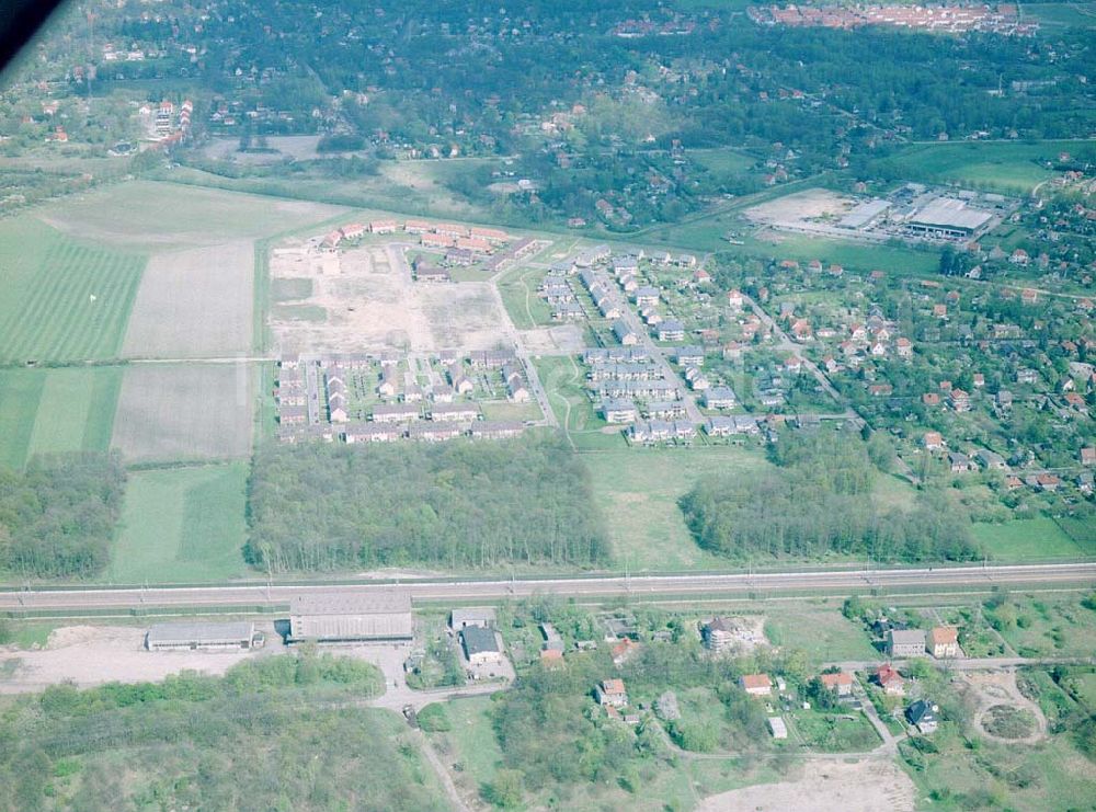 Luftaufnahme Dallgow / Brandenburg - Wohnanlagenneubau der Content Berlin Bauträger GmbH in Dallgow / Brandenburg