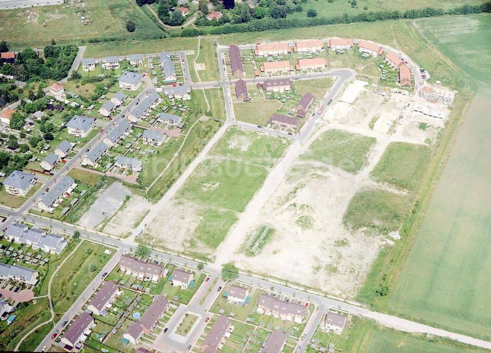 Luftbild Dallgow - Brandenburg - Wohnanlagenneubau der Content Berlin Bauträger GmbH in Dallgow / Brandenburg