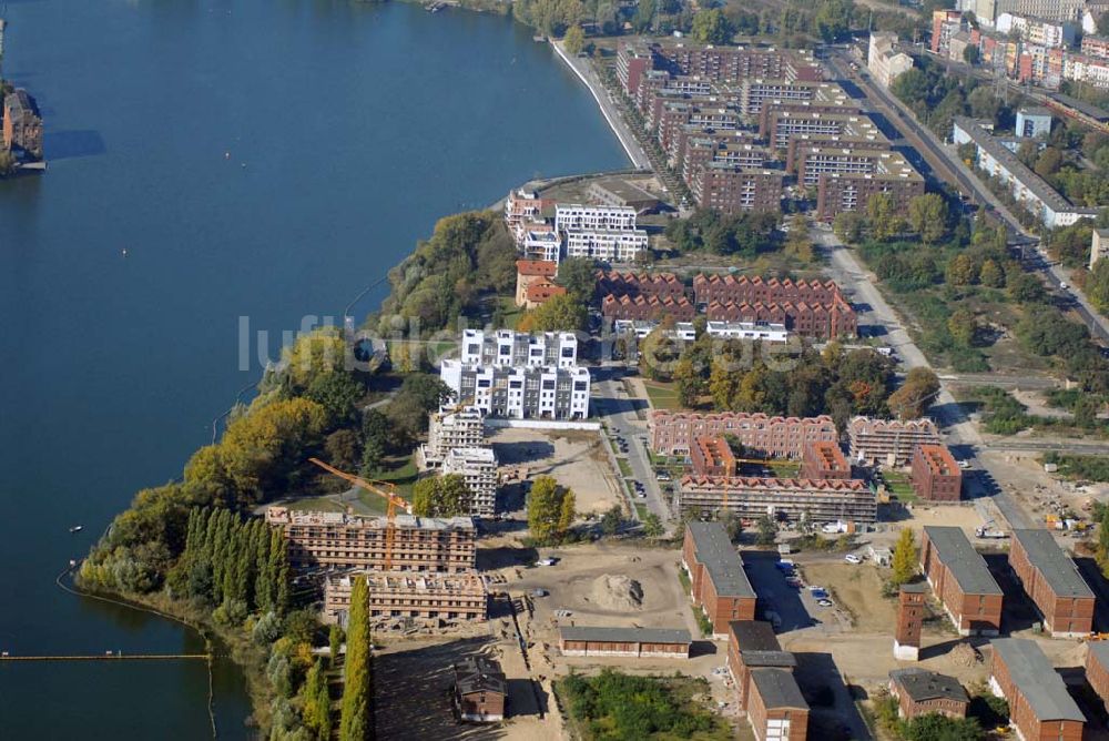 Luftbild Lichtenberg - Wohnbau in der Rummelsburger Bucht