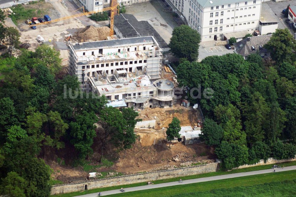 Dresden aus der Vogelperspektive: Wohnbauprojekt Dresden-Elbhang in Dresden-Loschwitz in Sachsen