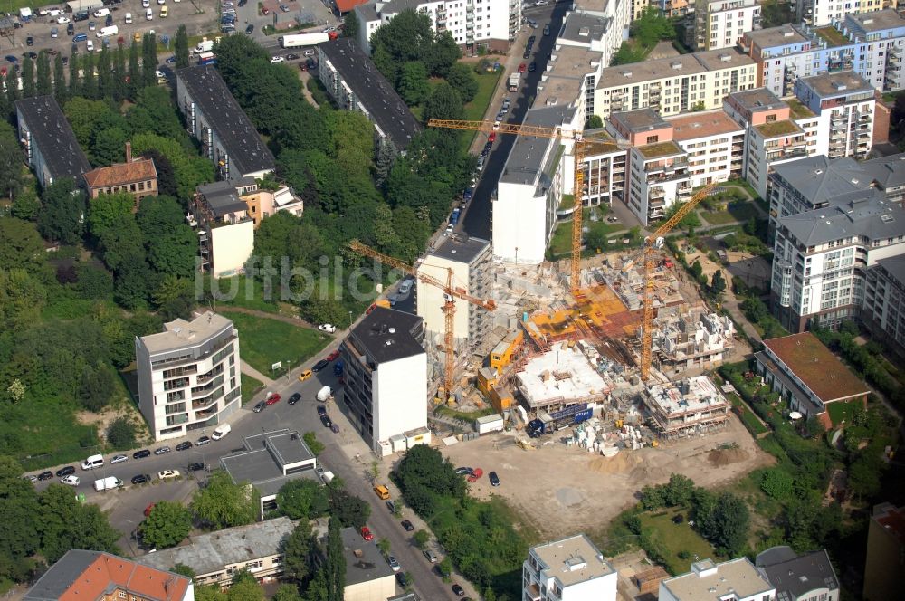 Luftbild Berlin - Wohnbauprojekt Engelgärten in Berlin-Mitte