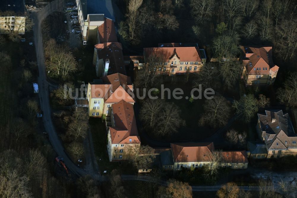 Berlin aus der Vogelperspektive: Wohnbauprojekt am Gelände der ehemaligen Kinderklinik in Berlin Lichtenberg