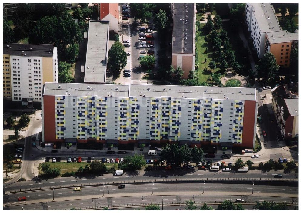 Berlin - Lichtenberg von oben - Wohnbauten Alt Friedrichsfelde 44-48 der PRIMA Wohnbauten GmbH in Berlin Lichtenberg