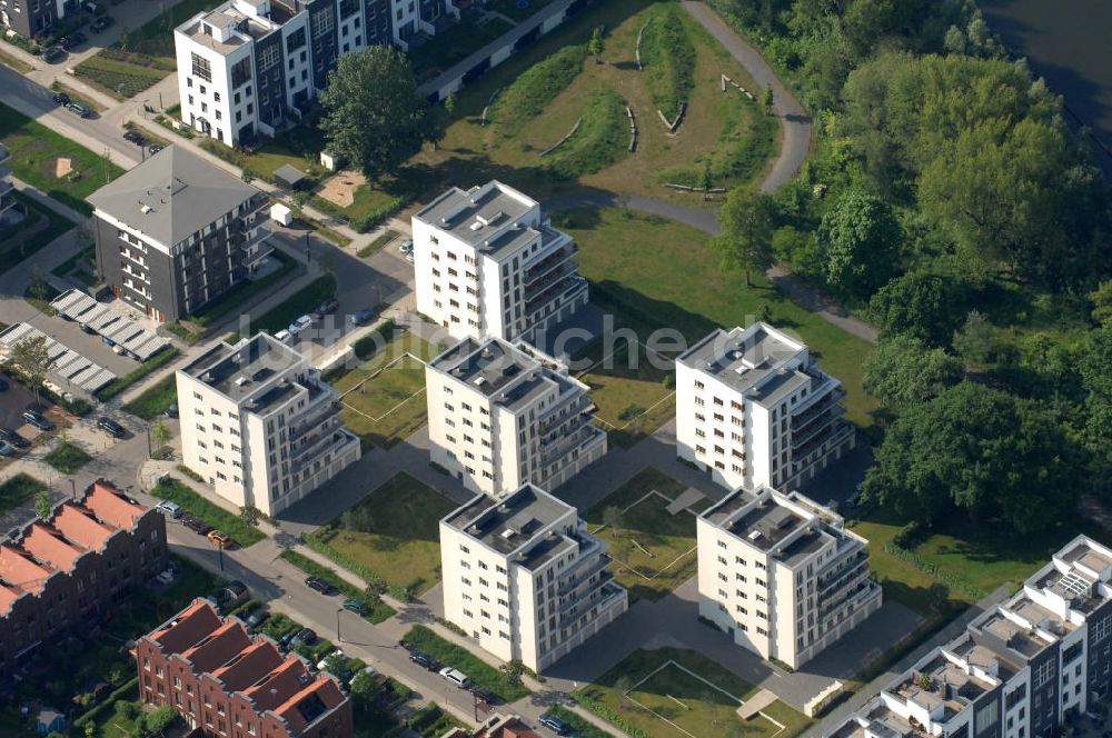 Luftaufnahme Berlin - Wohnbauten in Berlin-Rummelsburg