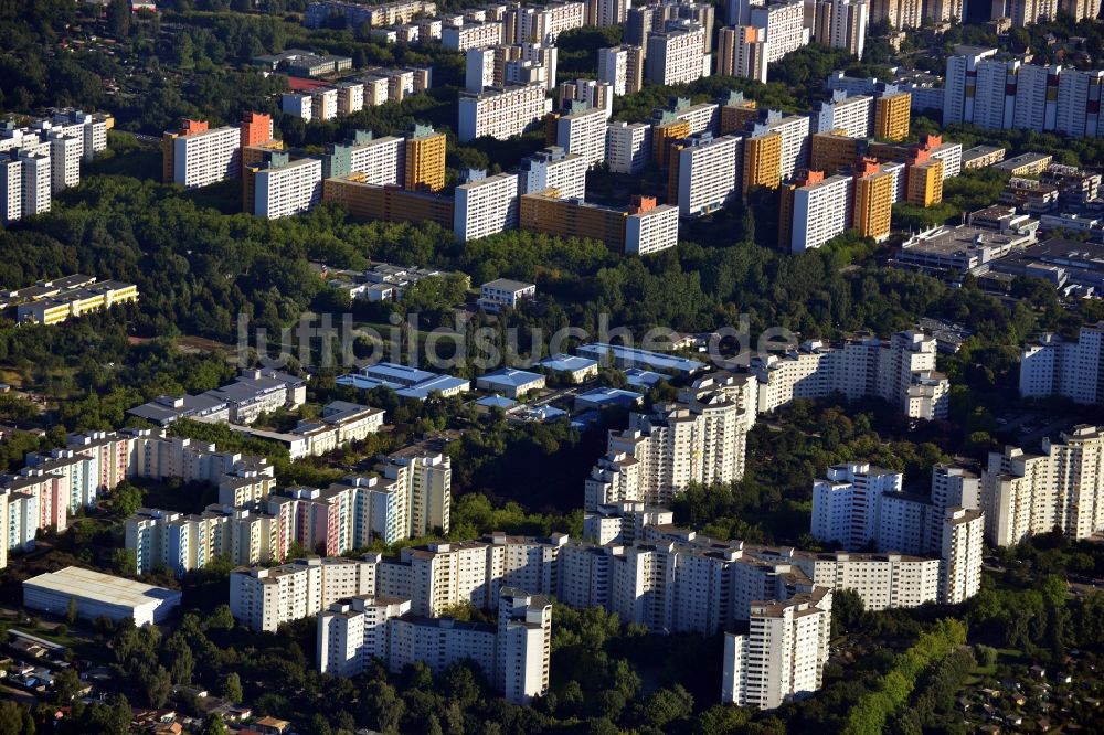 Luftbild Berlin OT Märkisches Viertel - Wohnblöcke in der Großwohnsiedlung Märkisches Viertel in Berlin