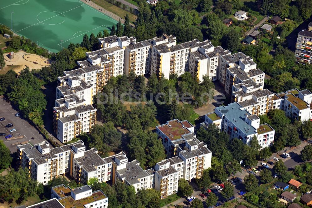 Berlin OT Mariendorf aus der Vogelperspektive: Wohnblöcke im Ortsteil Mariendorf in Berlin