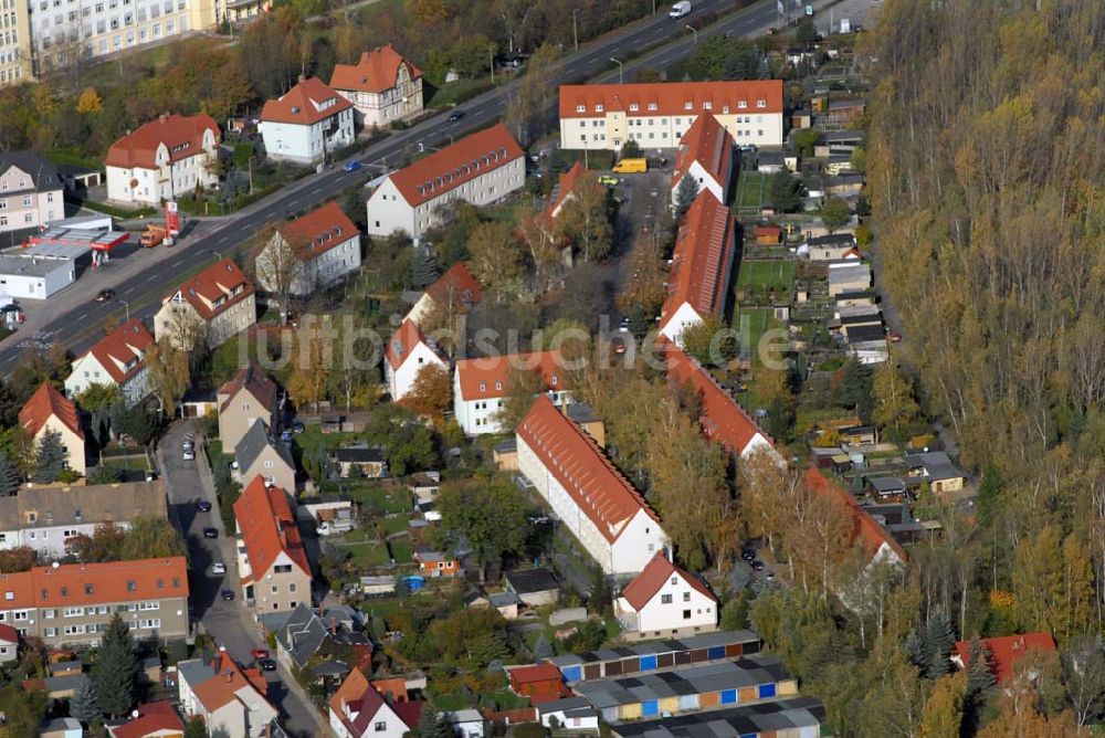 Borna aus der Vogelperspektive: Wohngebiet