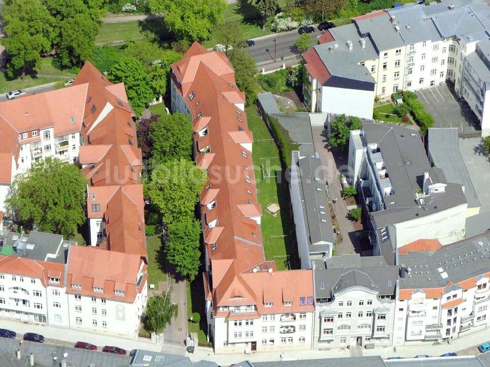 Magdeburg aus der Vogelperspektive: Wohngebiet Alexander-Puschkin-Str.