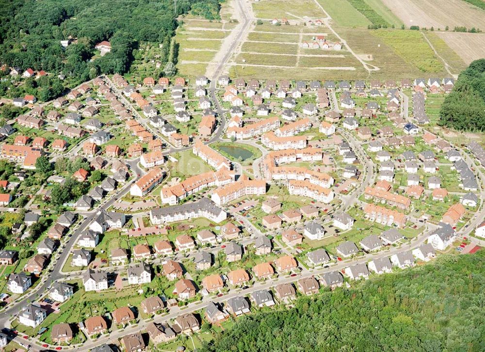 Potsdam / BRB von oben - Wohngebiet Altes Rad am Großen Herzberg in Potsdam-Eiche.