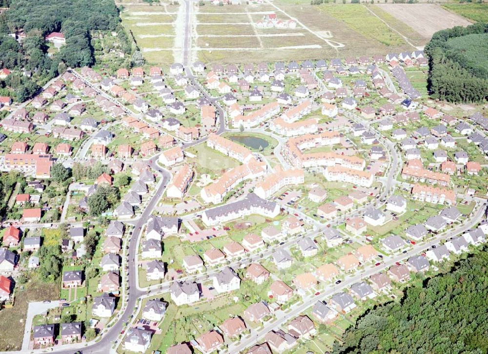 Potsdam / BRB aus der Vogelperspektive: Wohngebiet Altes Rad am Großen Herzberg in Potsdam-Eiche.