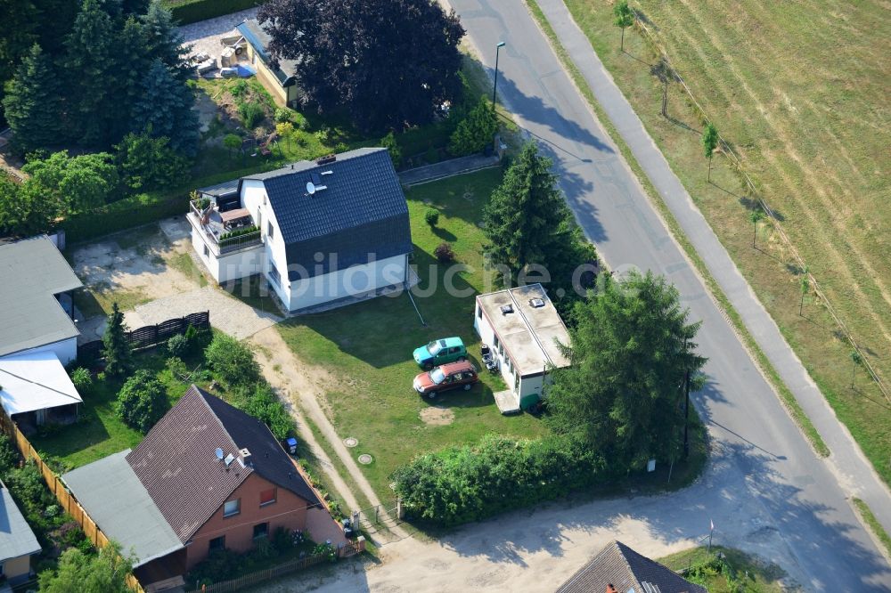 Luftaufnahme Zühlsdorf - Wohngebiet an der Basdorfer Straße / Karl-Schmidt-Straße in Zühlsdorf im Bundesland Brandenburg