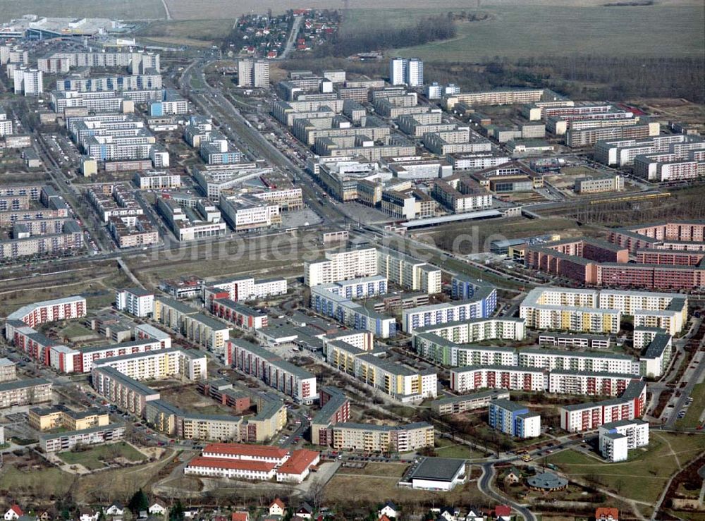 Luftbild Berlin / Hellersdorf - Wohngebiet in Berlin-Hellersdorf.