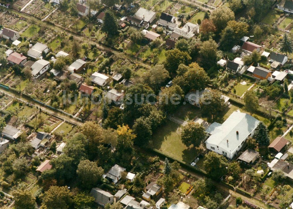 Berlin - Kaulsdorf / Mahlsdorf aus der Vogelperspektive: Wohngebiet Berlin - Kaulsdorf