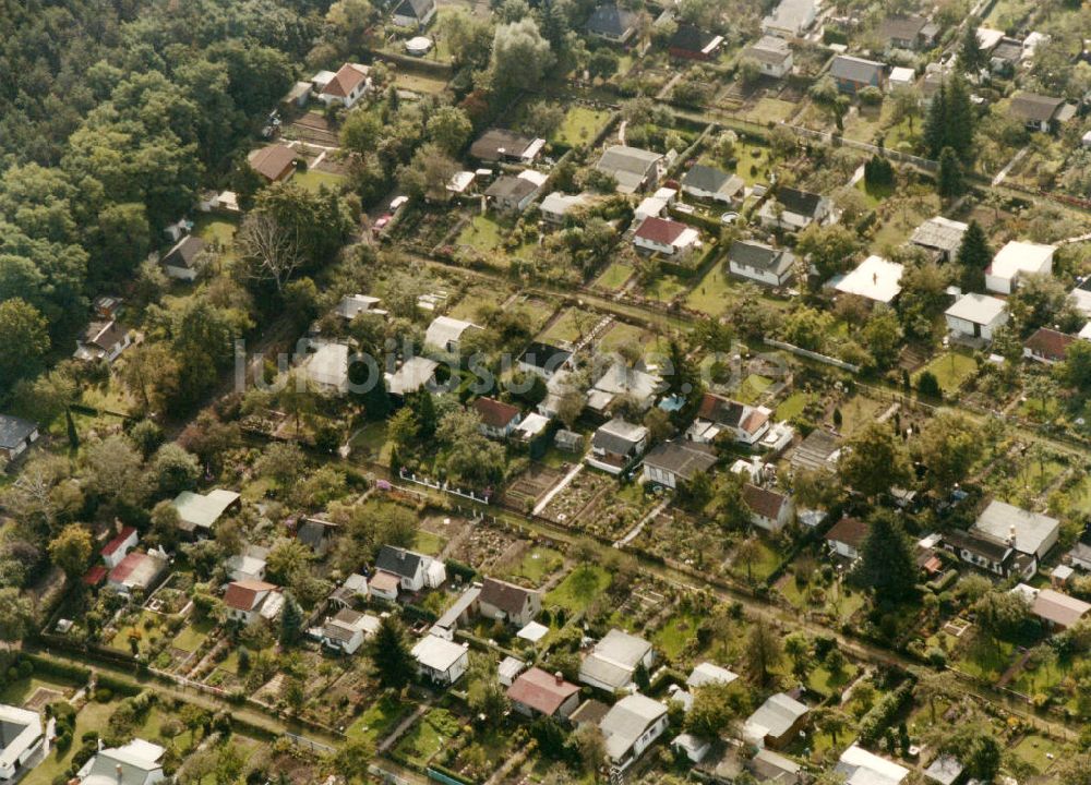 Berlin - Kaulsdorf / Mahlsdorf aus der Vogelperspektive: Wohngebiet Berlin - Kaulsdorf