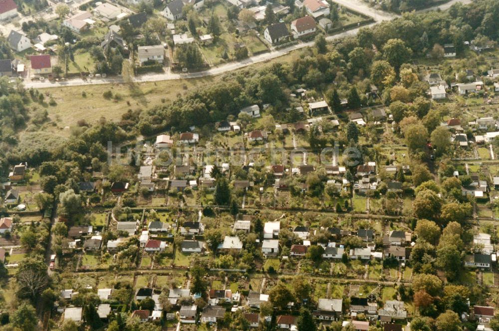 Luftbild Berlin - Kaulsdorf / Mahlsdorf - Wohngebiet Berlin - Kaulsdorf