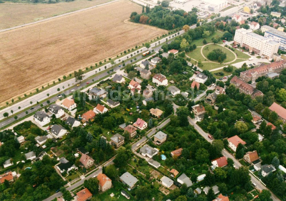 Luftbild Berlin - Kaulsdorf / Mahlsdorf - Wohngebiet Berlin - Kaulsdorf