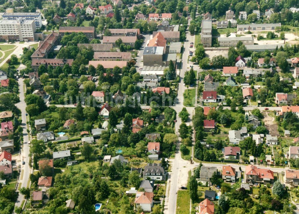 Berlin - Kaulsdorf / Mahlsdorf aus der Vogelperspektive: Wohngebiet Berlin - Kaulsdorf